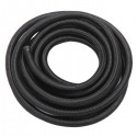 4AN 16-Foot Universal Stainless Steel Braided Fuel Hose Black
