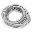 10AN 20-Foot Universal Stainless Steel Braided Fuel Hose Silver
