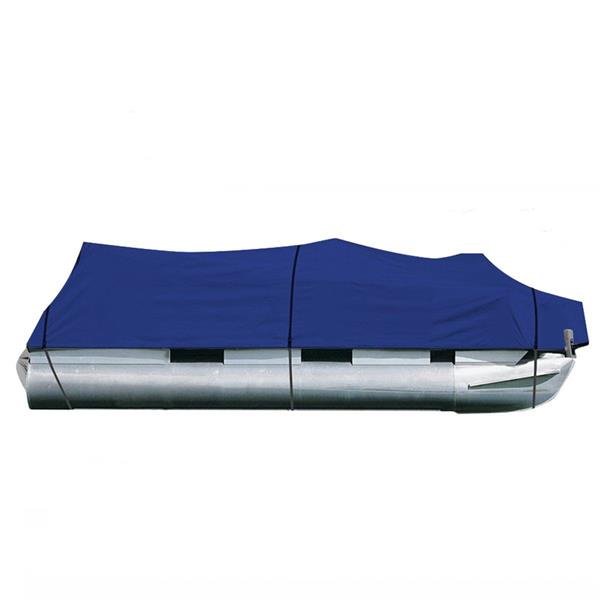 25-28ft 600D Oxford Fabric High Quality Waterproof Boat Cover with Storage Bag Blue